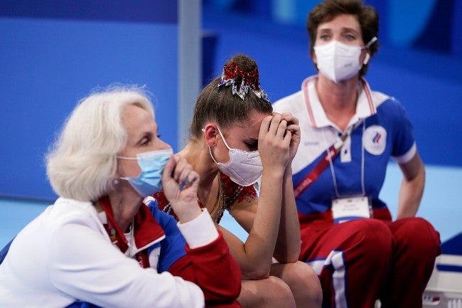 Dina llora tras perder el Oro 