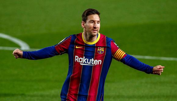 Messi, en festejo de gol