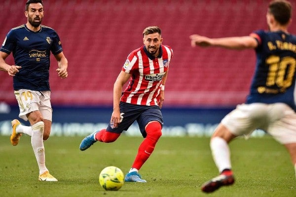 Héctor Herrera en acción con el Atlético de Madrid en LaLiga