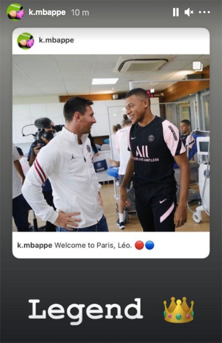 Mbappé catalogó a Messi como Leyenda 