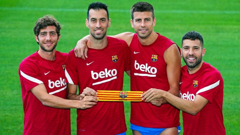 Los capitanes del Barcelona