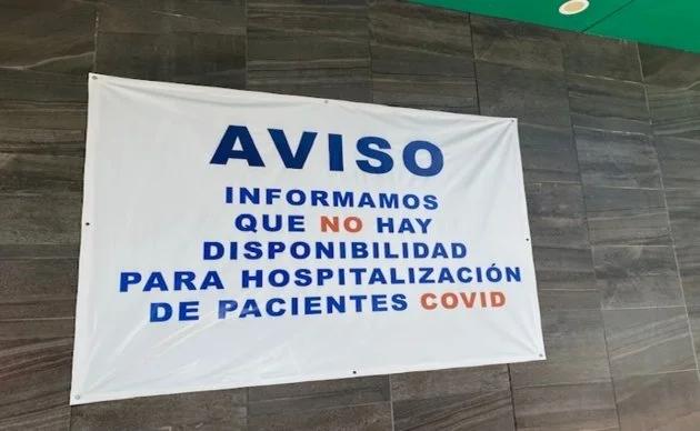 Uno de los anuncios que utilizan los hospitales en Culiacán