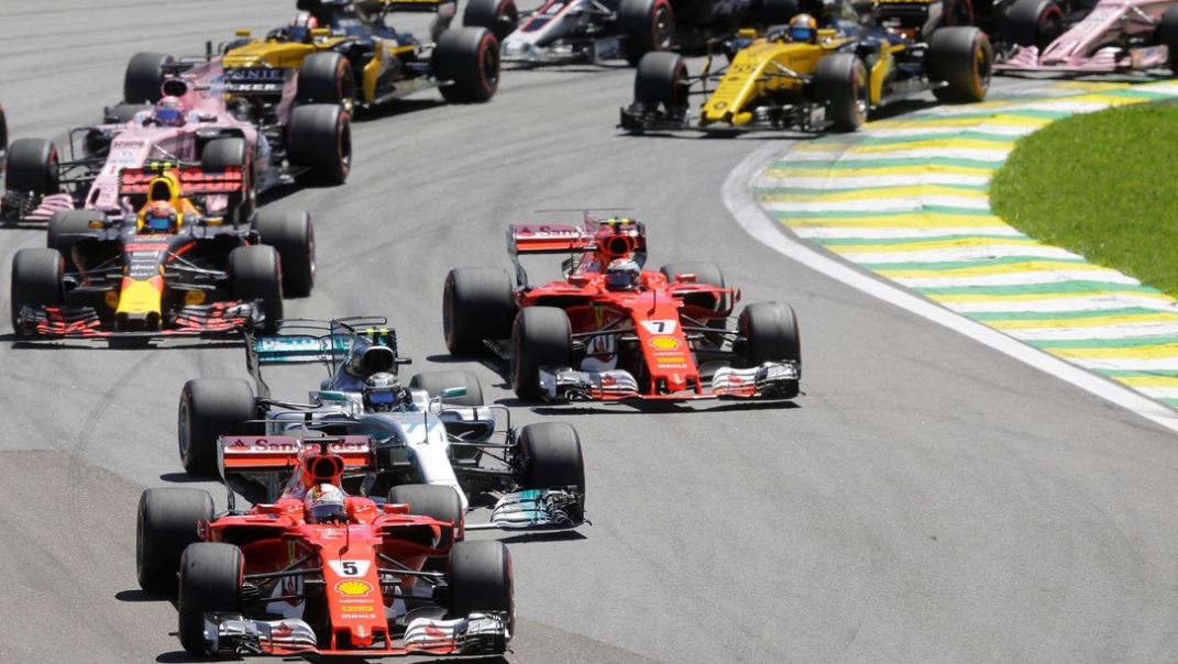 Acciones de F1 en el circuito de Interlagos 