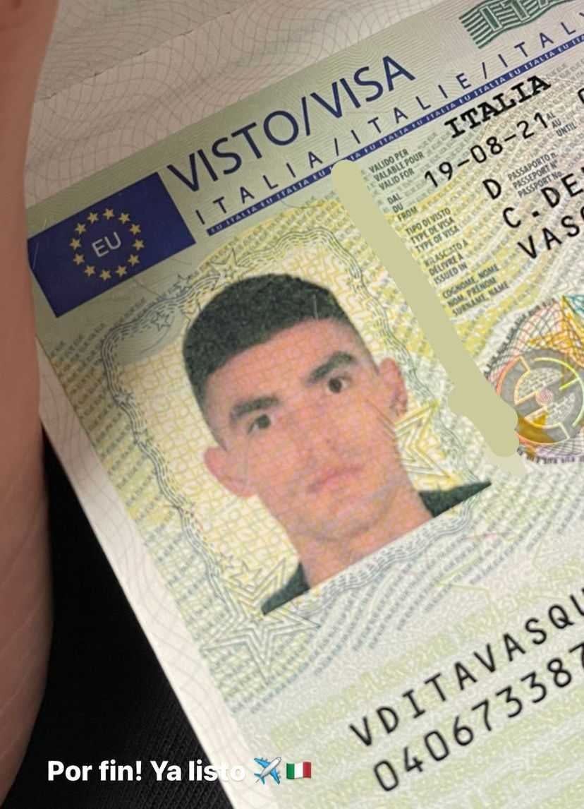 La visa de trabajo de Vásquez