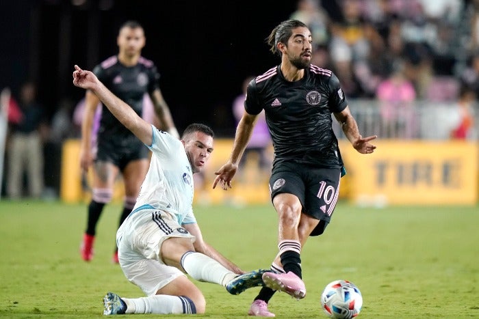 Rodolfo Pizarro en acción con el Inter de Miami 