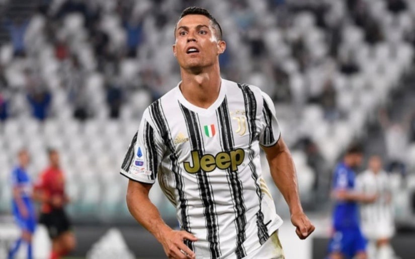 Cristiano Ronaldo en un partido de la Juventus