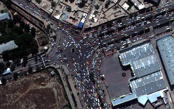 El tránsito en el aeropuerto de  Kabul