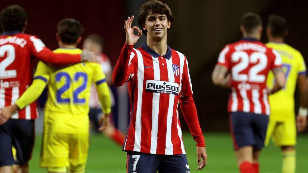 Joao Félix durante un partido con Atlético de Madrid 