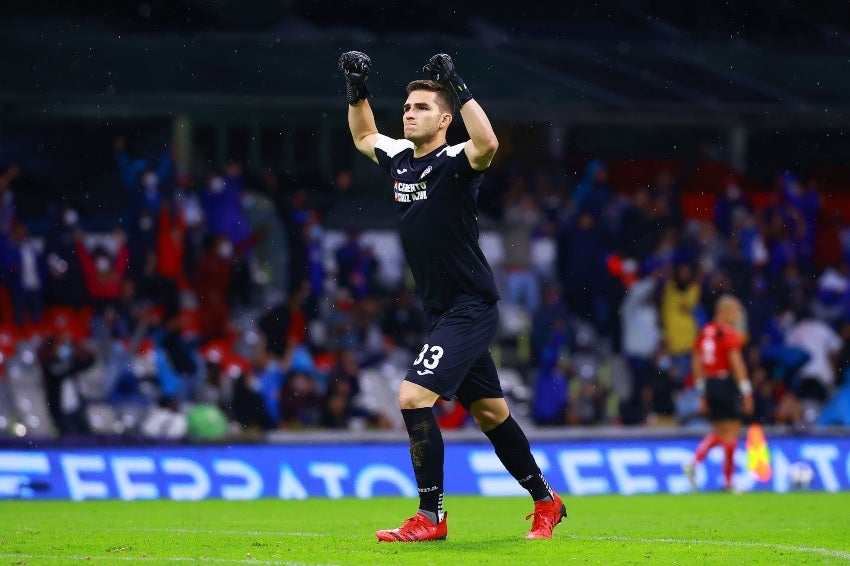 Sebastián Jurado en un partido del Cruz Azul