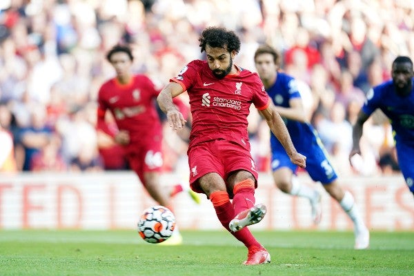 Salah durante partido contra Chelsea