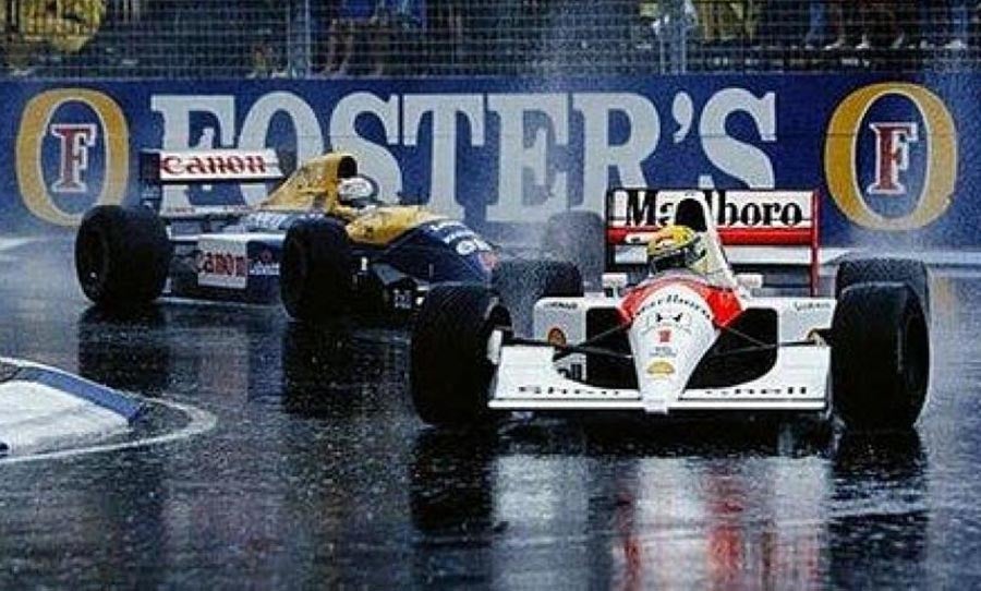 Ayrton Senna en el GP de Australia en 1991