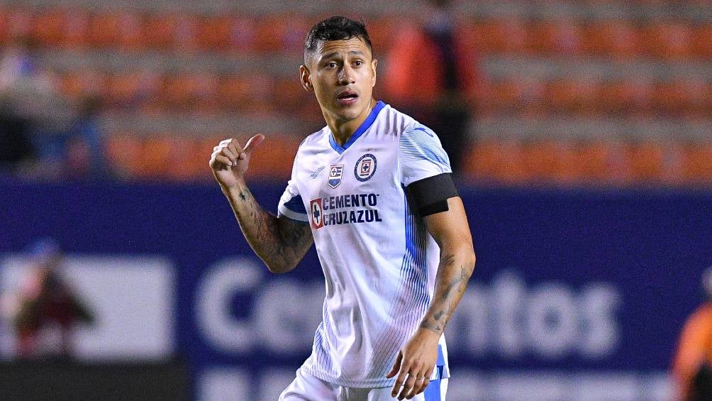 'Cata' en un partido con Cruz Azul