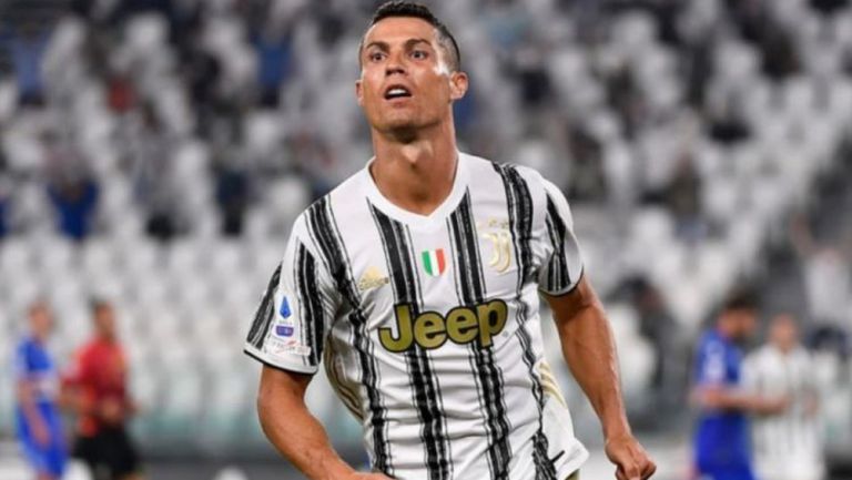 Cristiano Ronaldo en juego de la Juventus