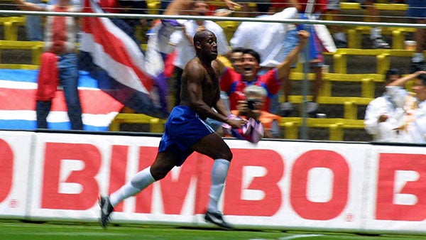 Medford tras su gol en el Aztecazo 