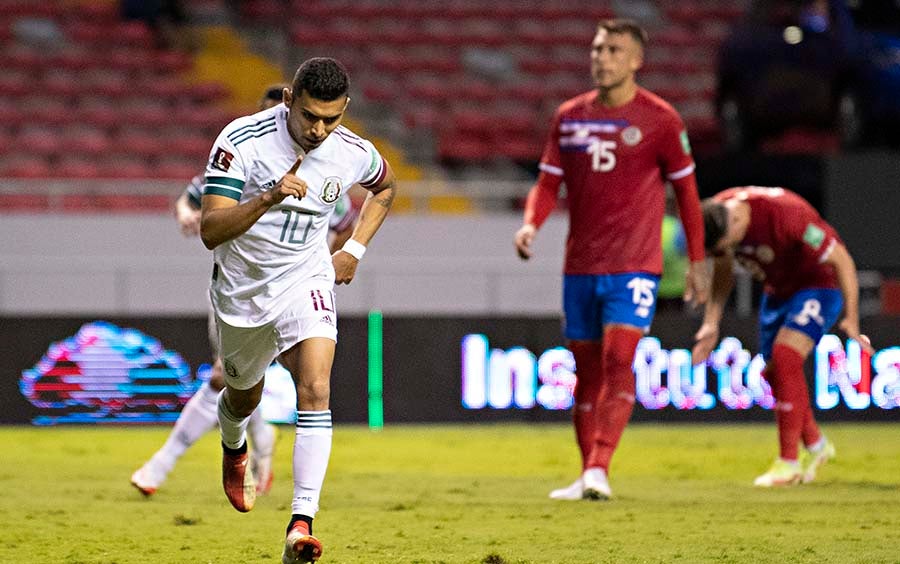 Orbelín Pineda marcó el gol del triunfo ante Costa Rica