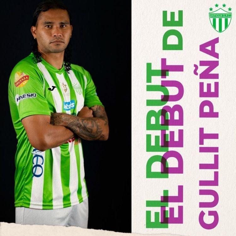Gullit Peña debutó con el Antigua