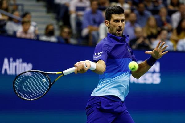 Novak Djokovic en acción