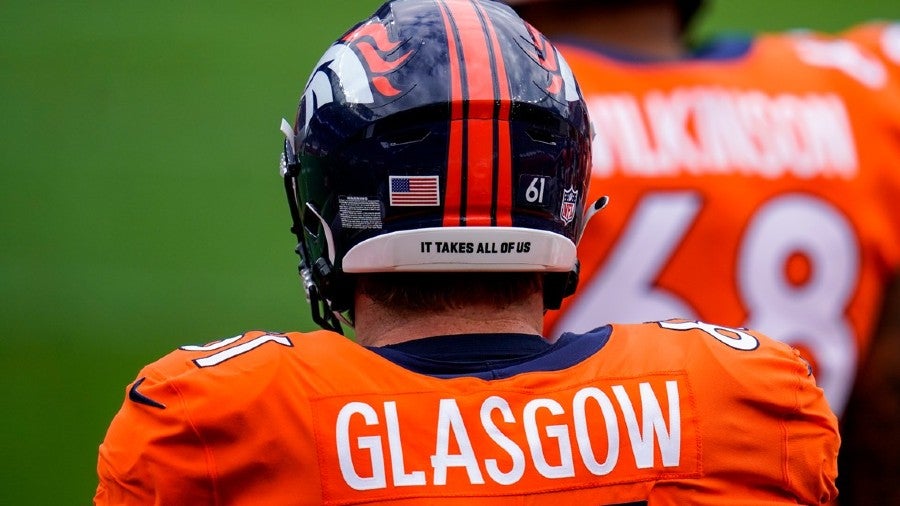 Graham Glasgow durante un partido con Denver