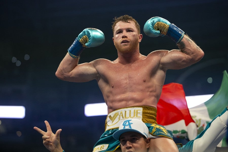 Canelo Álvarez tras un pelea