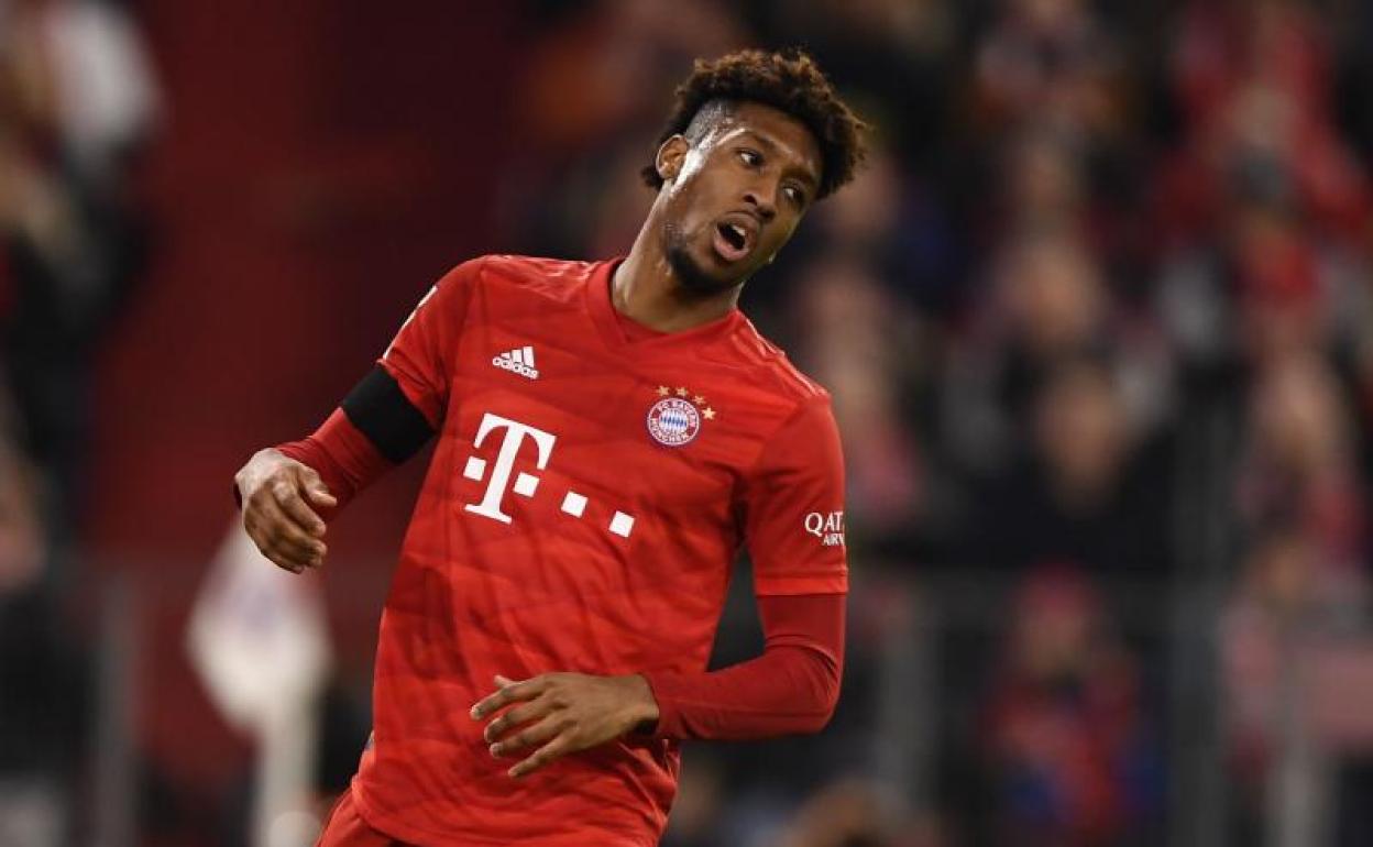 Kinglsey Coman, en juego del Bayern