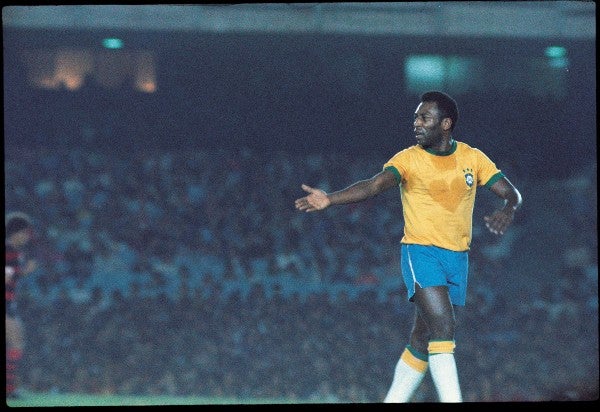 Pelé en su paso por la Selección de Brasil