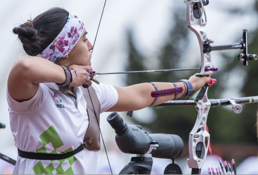 Ana Vázquez en una prueba