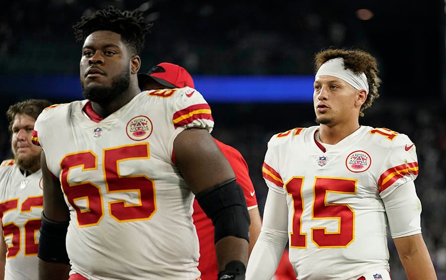 Patrick Mahomes tras caer ante Ravens