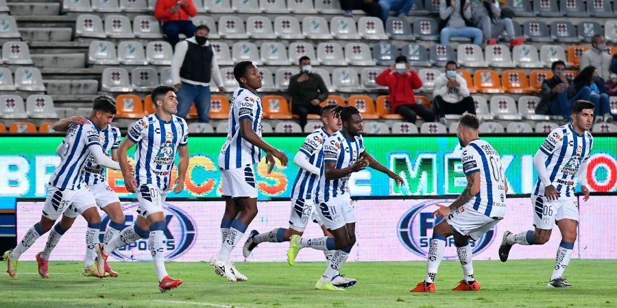 Tuzos, en festejo de gol