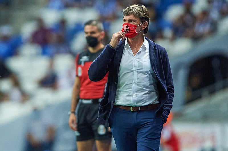 Hernán Cristante durante el duelo ante Rayados 