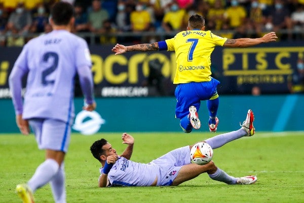 Sergio Busquets en juego contra Cádiz