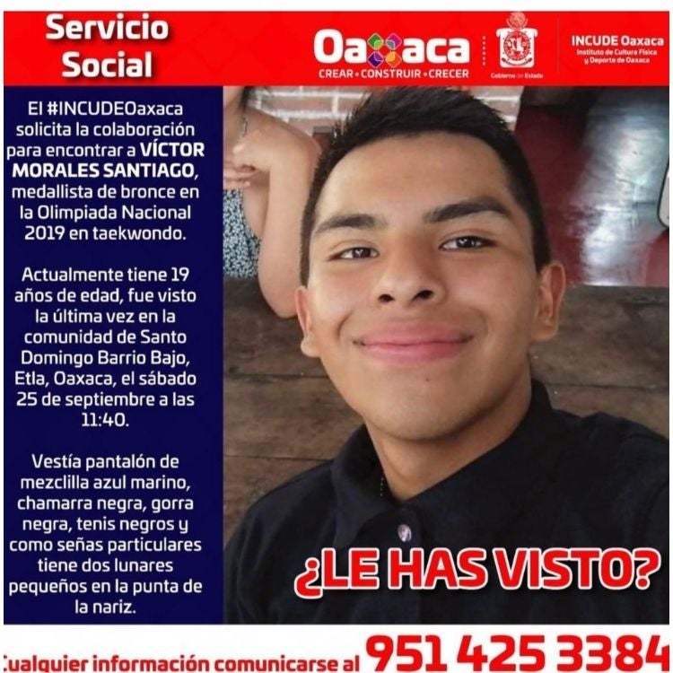 Víctor Morales desapareció en Oaxaca