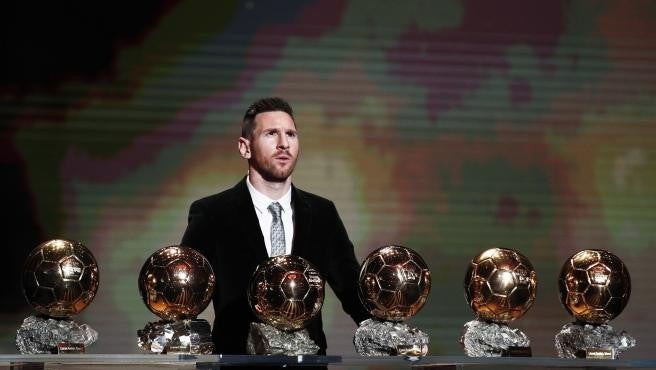 Messi en la última entrega del Balón de oro