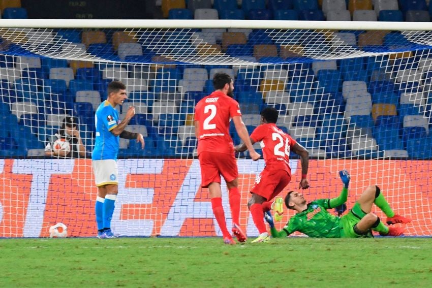 Segundo gol de Promes sobre el Napoli