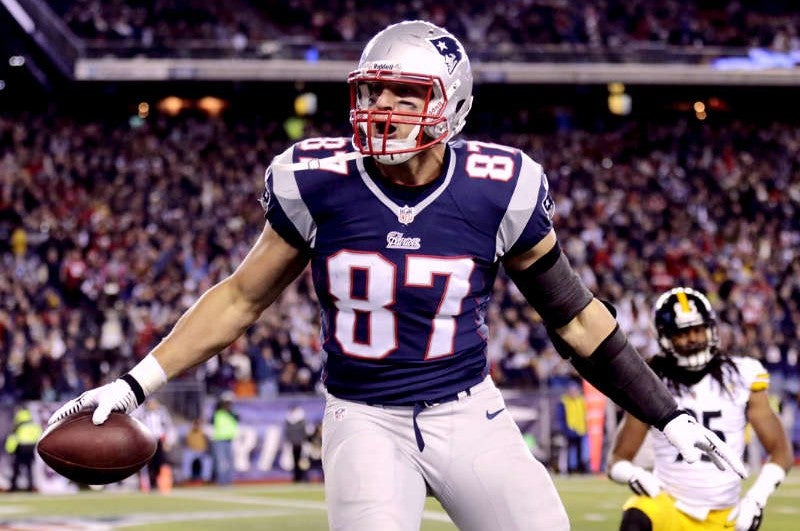 Gronkowski en su etapa con los Patriots