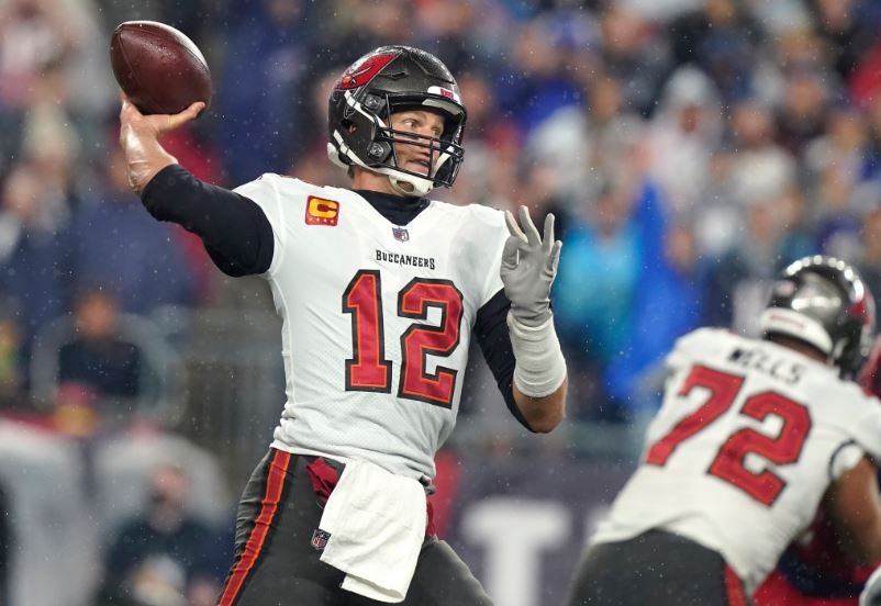 Brady en acción contra Tampa Bay