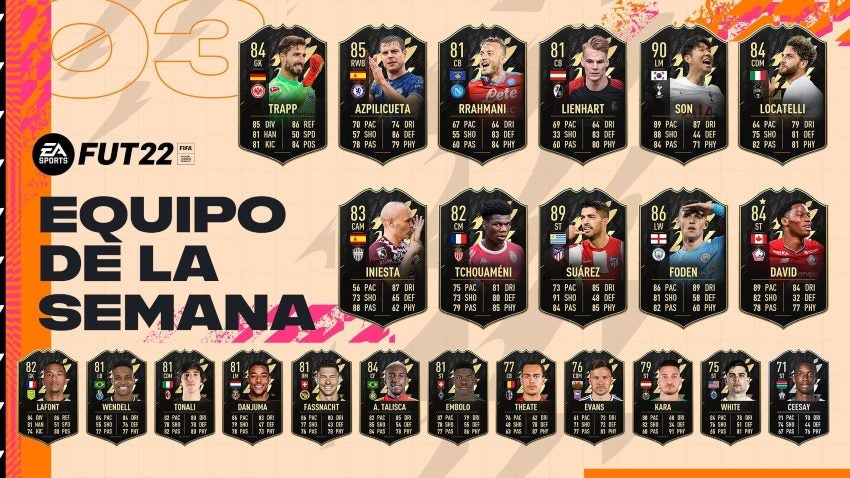 Equipo de la Semana 3 de FIFA 22