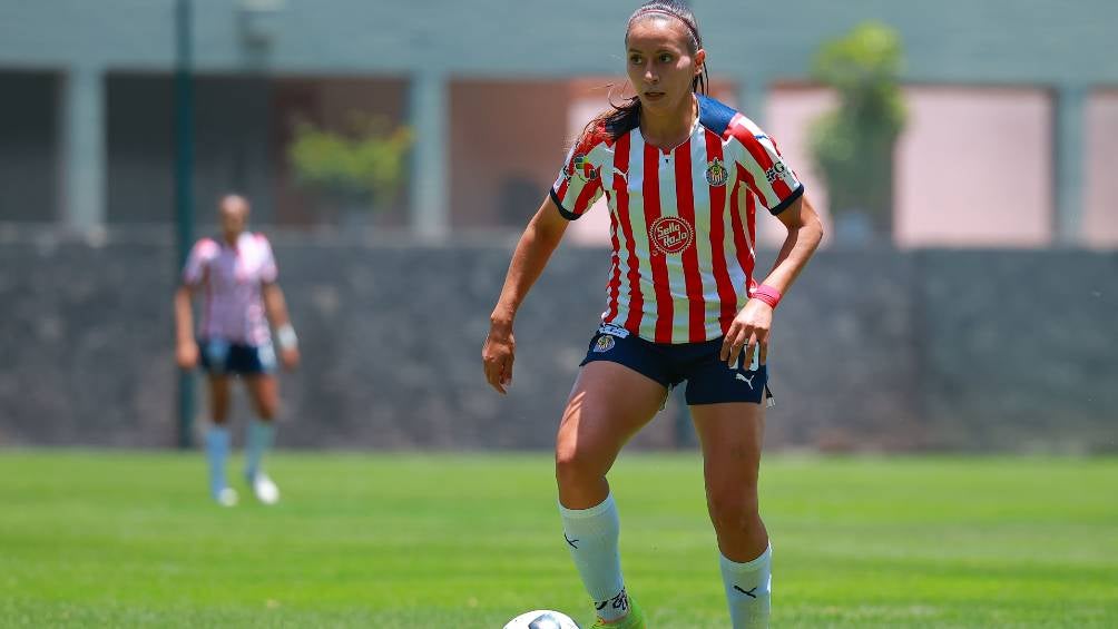 Rubí Soto durante un partido con Chivas