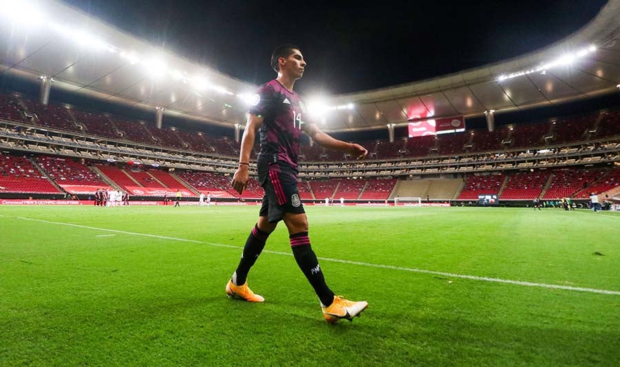 Erick Aguirre en el Akron durante el Preolímpico de Concacaf