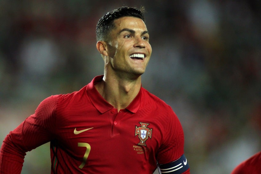 Cristiano Ronaldo en el juego entre Portugal y Qatar