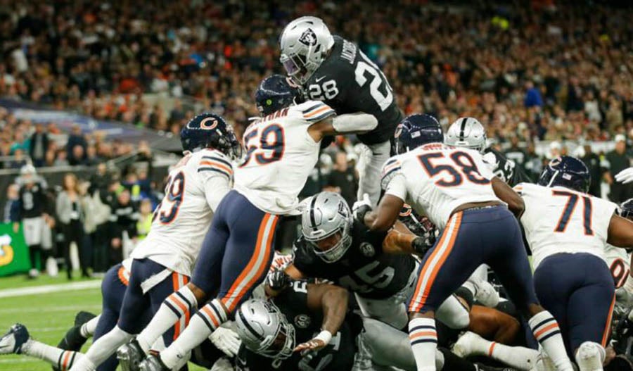 Juego entre Raiders y Bears de 2020