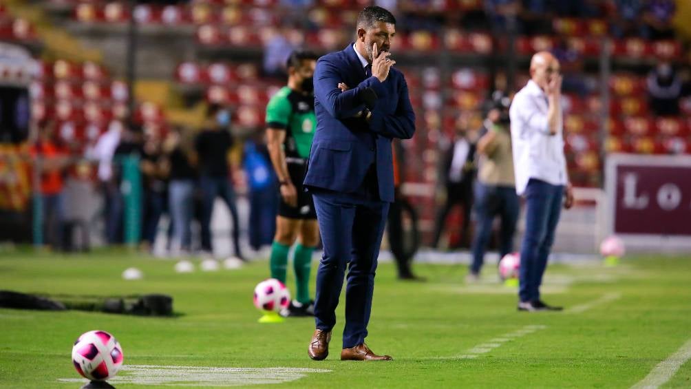 Leonardo Ramos durante el juego ante Xolos