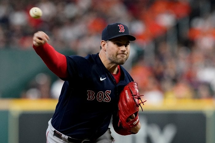 Adam Ottavino en acción con Boston