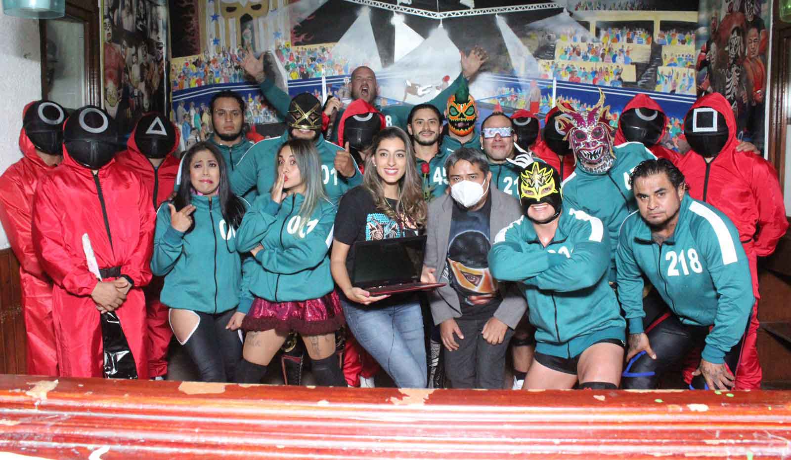 Integrantes del Juego del Calamar de la IWRG