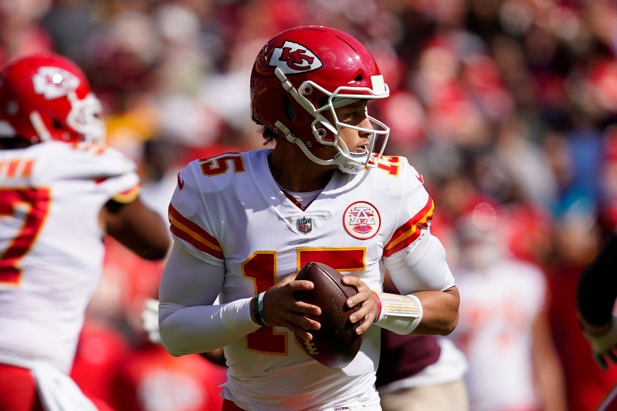 Patrick Mahomes en victoria vs Washington