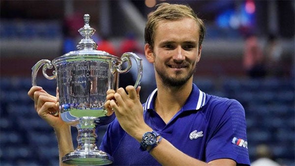 Daniil Medvedev tras ganar el US Open