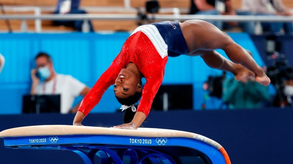 Simone Biles en una competencia