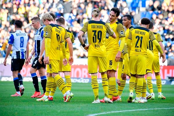 Dortmund reacciona tras la victoria frente al Arminia