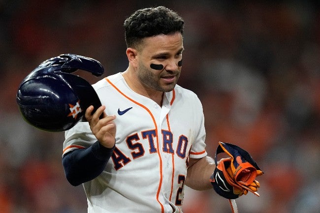 Altuve, molesto en el Juego 1