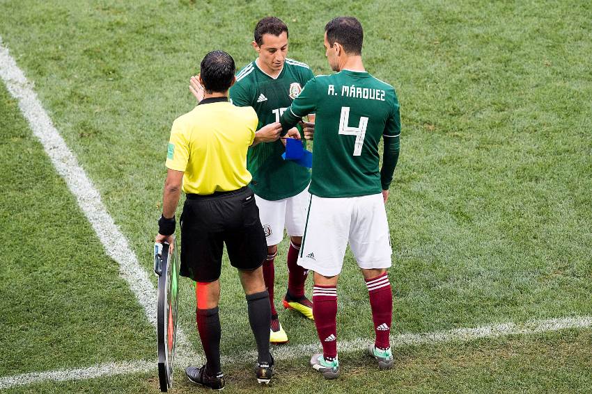 Guardado y Márquez en un partido de la Selección Mexicana