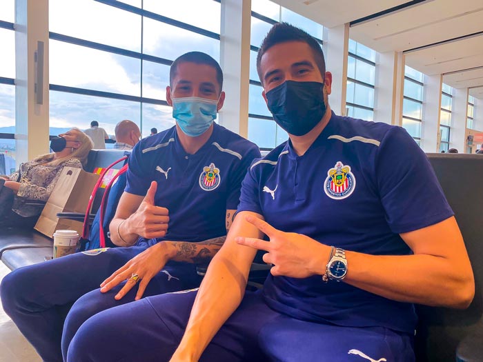 Los jugadores del Rebaño durante su viaje a MTY